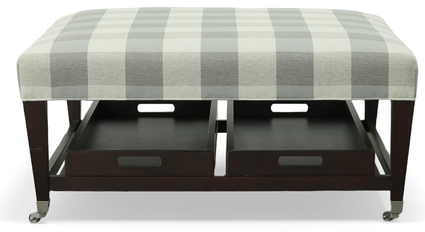 Bassett ottoman sales with trays